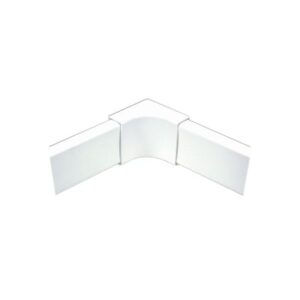Esquinero interior blanco de PVC auto extinguible, para cana...
