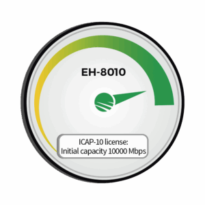 Capacidad inicial 10,000 Mbps (10Gbps) para EH-8010