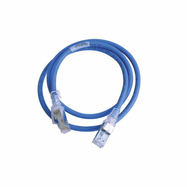 Patch Cord Z-MAX Cat6A S/FTP, CM/LS0H, 3ft, Color Azul, Versión Bulk (Sin Empaque Individual)