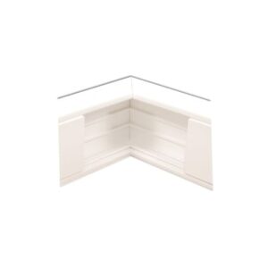 Esquinero interior en color blanco de PVC auto extinguible, ...