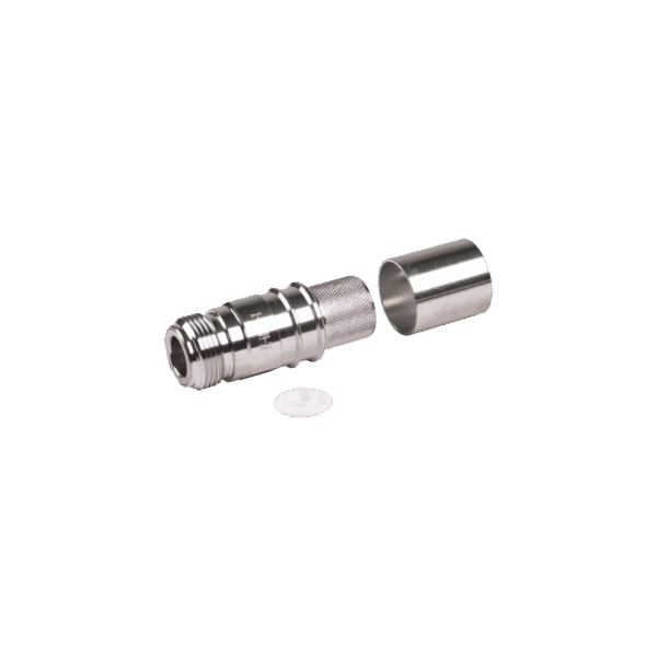 Conector N Hembra Plegable con Pin Cautivo para cable LMR600