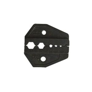 Mordaza para Plegar Conectores de Anillo en RG-58/U, RG-59/U, RG-142/U, RG-8/X en tamaños 0.052″, 0.068″, 0.100″, 0.213″ y 0.255″.