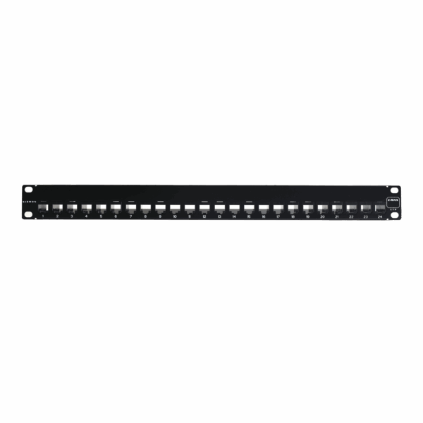 Patch Panel UTP Z-MAX de 24 puertos, Precargado con Jacks Categoría 6, Plano, 1UR