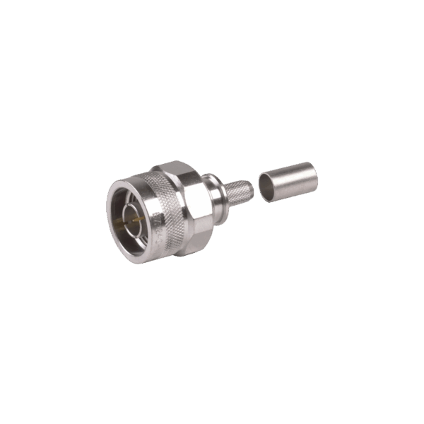 Conector N Macho Plegable con Pin Cautivo para cables RG8X, LMR240, 9258.