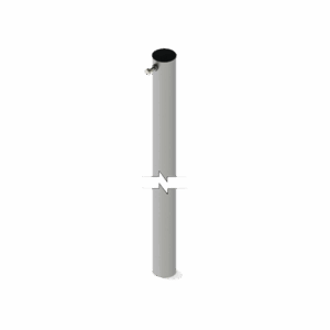 Sección 1 de Mástil Ligero Telescópico, 3 metros altura, 1-3/4″ de Diámetro.