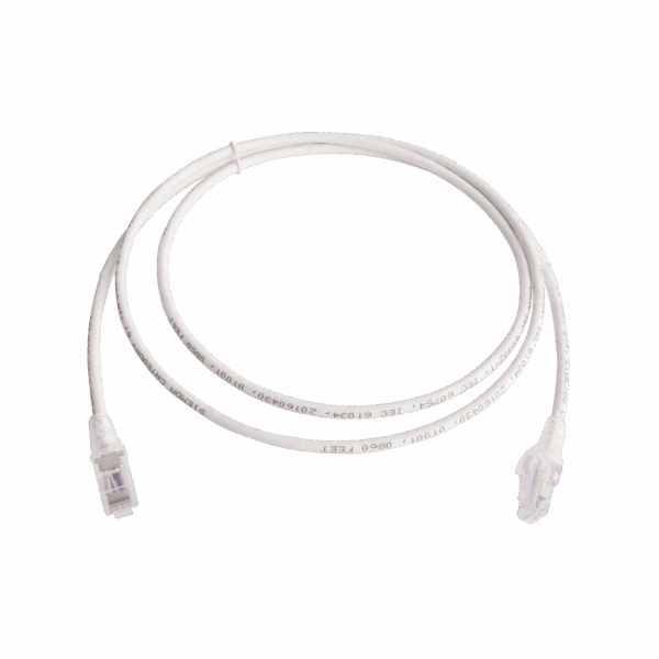 Patch Cord MC6 Modular Cat6 UTP, CM/LS0H, 5ft, Color Blanco, Versión Bulk (Sin Empaque Individual)