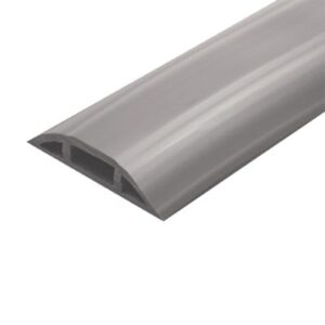 Canaleta flexible gris de PVC auto extinguible,  (Rollo de 2...