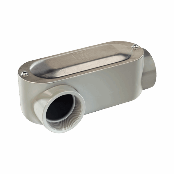 Caja Oval Roscada tipo LR de 1" (25.4 mm) / Incluye tapa y tornillos.