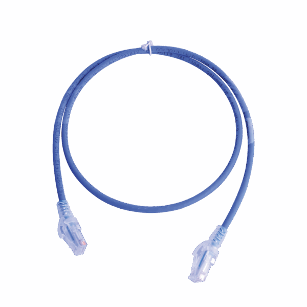 Patch Cord MC6 Modular Cat6 UTP, CM/LS0H, 3ft, Color Azul, Versión Bulk (Sin Empaque Individual)