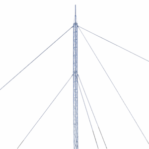 Kit de Torre Arriostrada de Techo de 9 m con Tramo STZ30 Galvanizado Electrolítico (No incluye retenida).