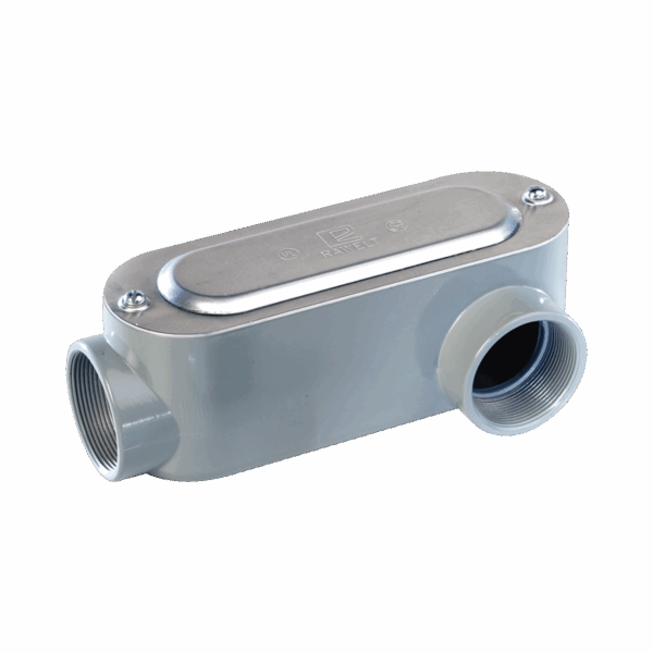 Caja Oval Roscada tipo LL de 1/2" (12.7 mm) / Incluye tapa y tornillos.