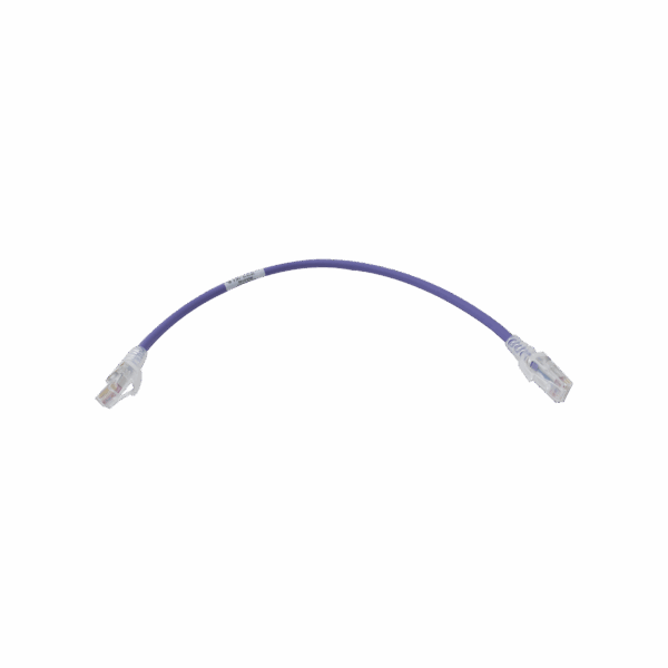 Patch Cord MC6 Modular Cat6 UTP, CM/LS0H, 1ft, Color Violeta