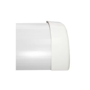 Tapa final de PVC auto extinguible color blanca,  para canal...