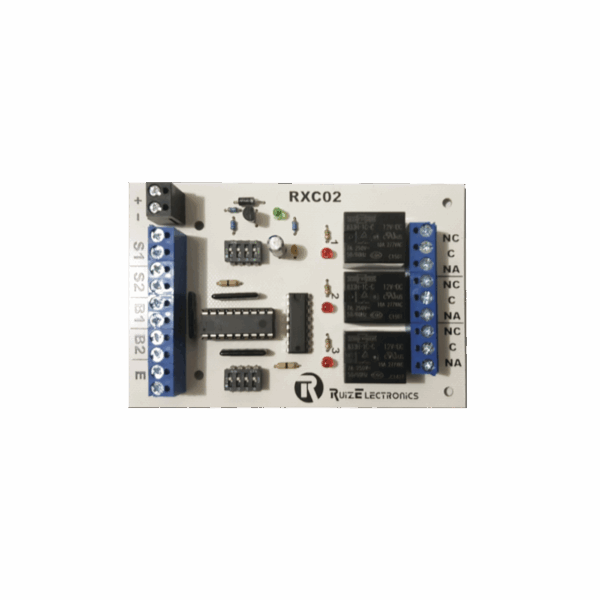 Tarjeta para control de Esclusas para 2 puertas con temporizador en desbloqueo y bloqueo/ entrada para botón de emergencia/ salida de emergencia.