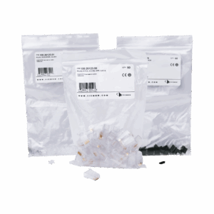 Plug RJ45 Cat6, Para Cable UTP  Calibre 23 a 26 AWG, Chapado en Oro de 50 micras, Bolsa con 50 piezas