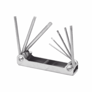 Juego de 8 llaves hexagonales Torx® tipo navaja, estuche met...