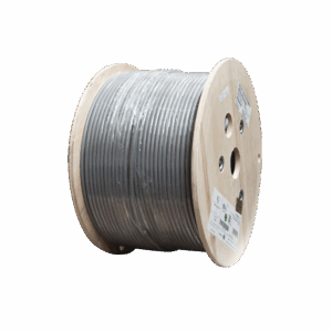 Bobina de Cable Blindado F/UTP de 4 Pares, Z-MAX, Cat6A, Soporte de Aplicaciones 10GBase-T, CM, Color Gris, 305m