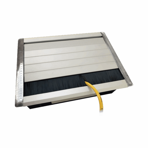 Caja universal vacía de 2 módulos para instalación en escritorio (voz, datos, vídeo, contactos eléctricos), (No incluye accesorios)