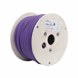 Bobina de Cable Blindado F/UTP de 4 Pares, Z-MAX, Cat6A, Soporte de Aplicaciones 10GBase-T, LS0H (Libre de Gases Toxicos), Color Violeta, 305m
