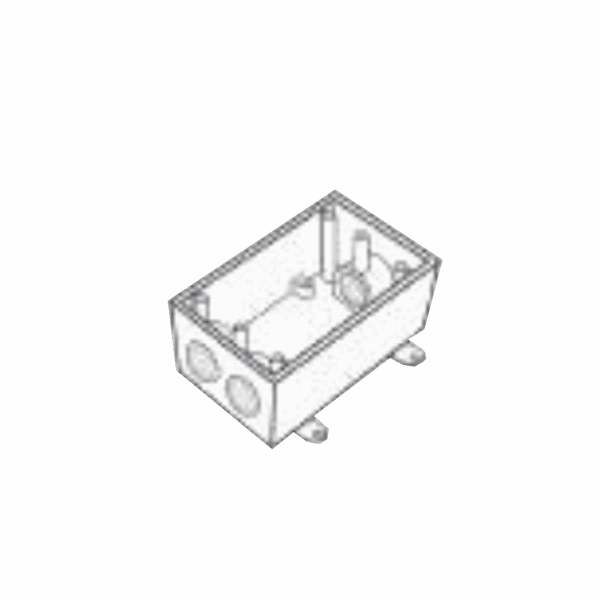 Caja Condulet FS de 1/2" ( 12.7mm) con tres bocas a prueba de intemperie.