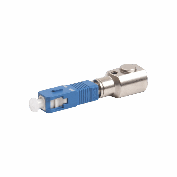 Adaptador de Fibra Óptica desnuda para realizar mediciones y pruebas en hilos de fibra sin conector