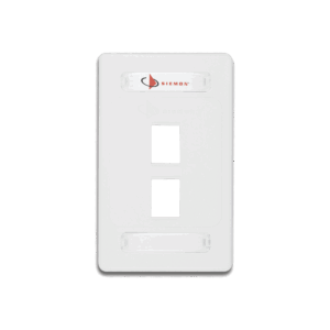 Placa de Pared Modular 10G MAX de 2 Salidas, Color Blanco
