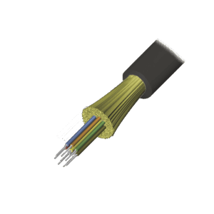 Cable de Fibra Óptica de 4 hilos, Interior/Exterior, Tight Buffer, No Conductiva (Dielectrica), Plenum, Monomodo OS2, 1 Metro
