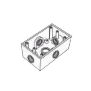 Caja Condulet FS de 3/4″ (19.05 mm ) con cinco bocas a...