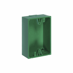 Caja trasera de montaje color verde para estaciones de parad...