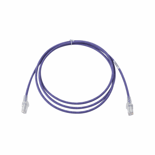 Patch Cord MC6 Modular Cat6 UTP, CM/LS0H, 7ft, Color Violeta, Versión Bulk (Sin Empaque Individual)