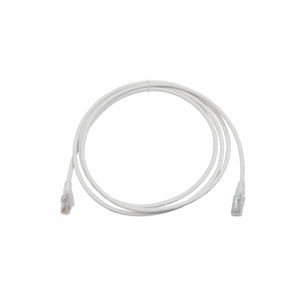 Patch Cord MC6 Modular Cat6 UTP, CM/LS0H, 7ft, Color Blanco, Versión Bulk (Sin Empaque Individual)