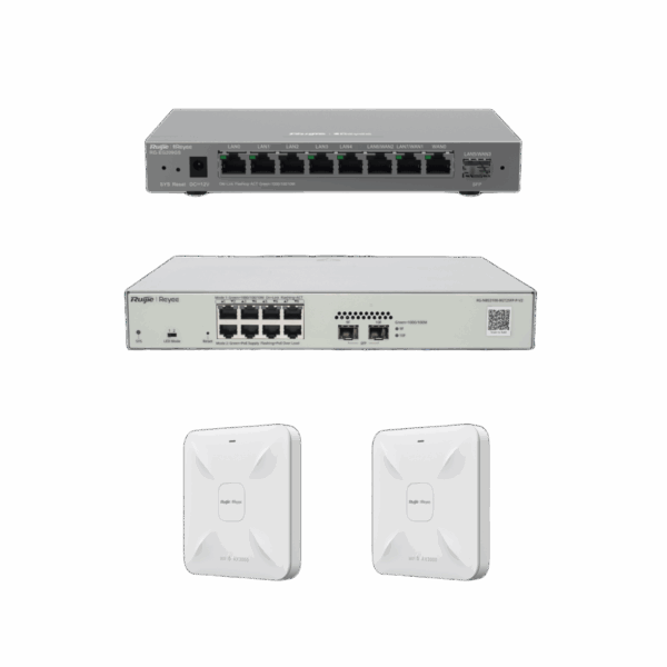 Solución Completa de Red para hasta 200 Clientes y hasta 4 servicios de Internet., Ideal para Iniciar un Proyecto de Hotelería u Oficina