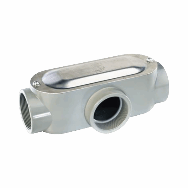 Caja oval roscada tipo T de 2" (50.8) incluye tapa y tornillos.