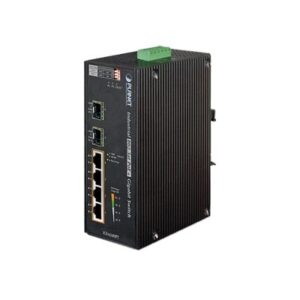 Switch PoE Industrial No Administrable de 4 Puertos PoE 10/1...