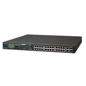 Switch No Administrable 24 Puertos PoE 10/100 802.3af/at, 2 ...