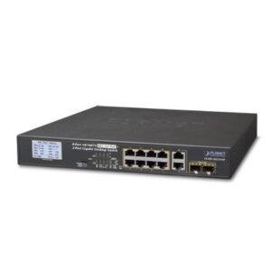 Switch PoE+ / distancia 250 metros / 8 puertos + 2 combo TP/...