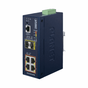 Switch Industrial Administrable Capa 2, 4 Puertos PoE 802.3a...