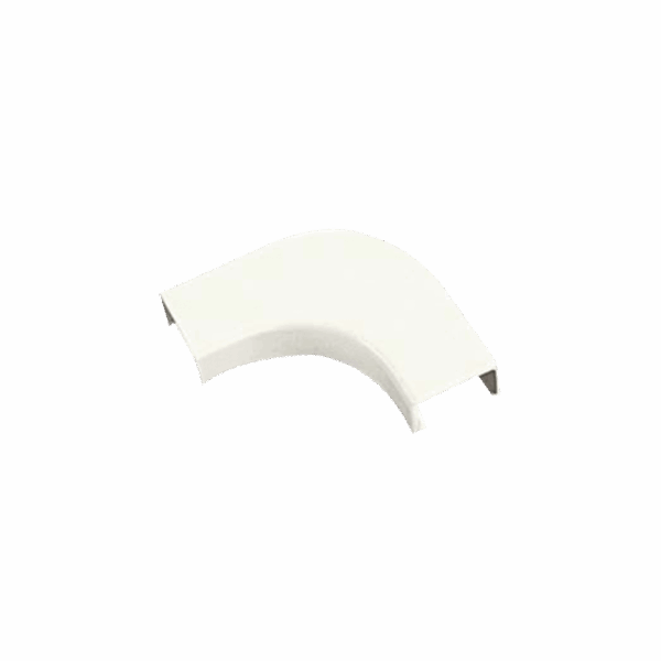 Curva de radio controlado, para uso con canaleta LD10, material ABS, Colo Blanco Mate