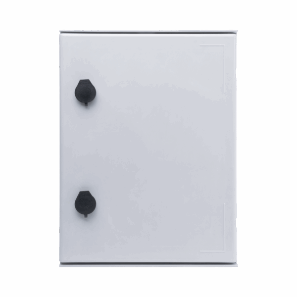 Gabinete de Poliéster IP65 Uso en Intemperie (300 x 400 x 200 mm) con Placa Trasera Interior de Plástico (Incluye Chapa y Llave).