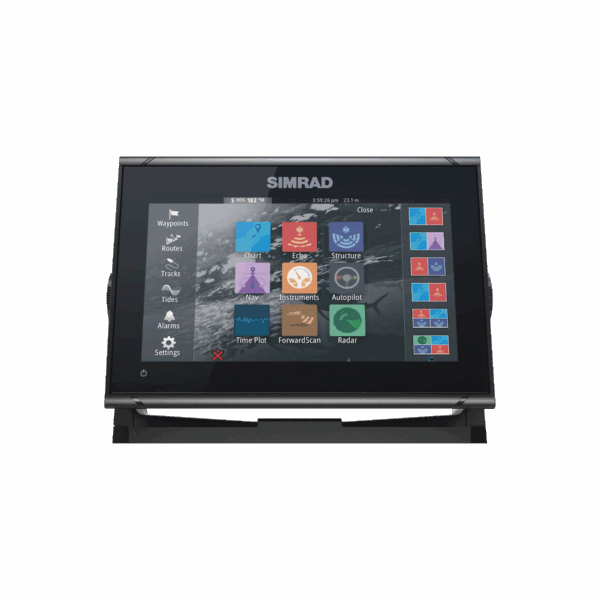 GO9 Pantalla de navegación de 9" touch screen multi-funcional para radar, fishfinder, y control automático de navegación.