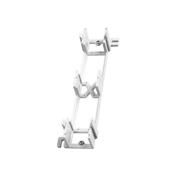 Montaje de Pared para Panel de Parcheo de 12 puertos, Color Blanco