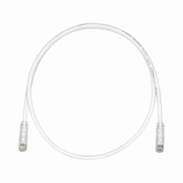 Cable de Parcheo TX6, UTP Cat6, 24 AWG, CM, Color Blanco Mate, 7ft