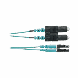 Jumper de Fibra Optica Multimodo 50/125 OM3, LC-SC Duplex, O...