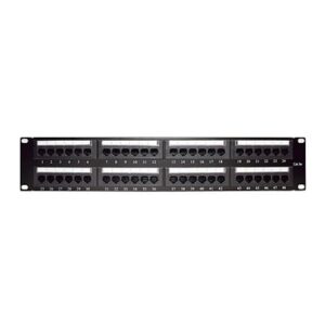 Panel de parcheo de impacto (110) UTP de 48 puertos Cat5e 19...