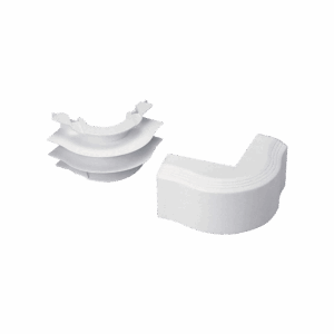 Esquinero exterior, para uso con canaleta T45, Material PVC ...