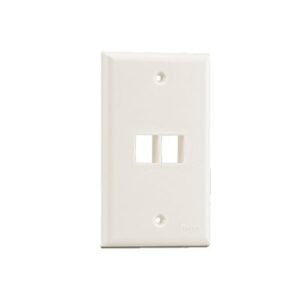 Placa de Pared Vertical, Salida Para 2 Puertos Keystone, Col...