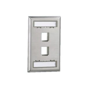 Placa de Pared Vertical, Salida Para 2 Puertos Keystone, Con...