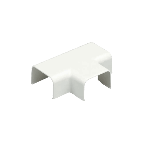 Conexión en "T", para uso con canaleta LD5, material ABS, Color Blanco Mate