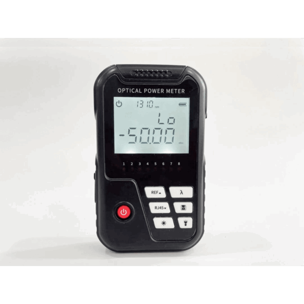 Medidor de Potencia Óptica (MINI OPM) / Versión Reducida / Compatible con Fibra Óptica Multimodo y Monomodo / Soporta conectores SC, ST Y FC / Incluye Función de VFL 2 mW / Recargable