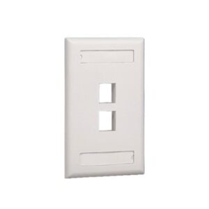 Placa de Pared Vertical, Salida Para 2 Puertos Keystone, Con...
